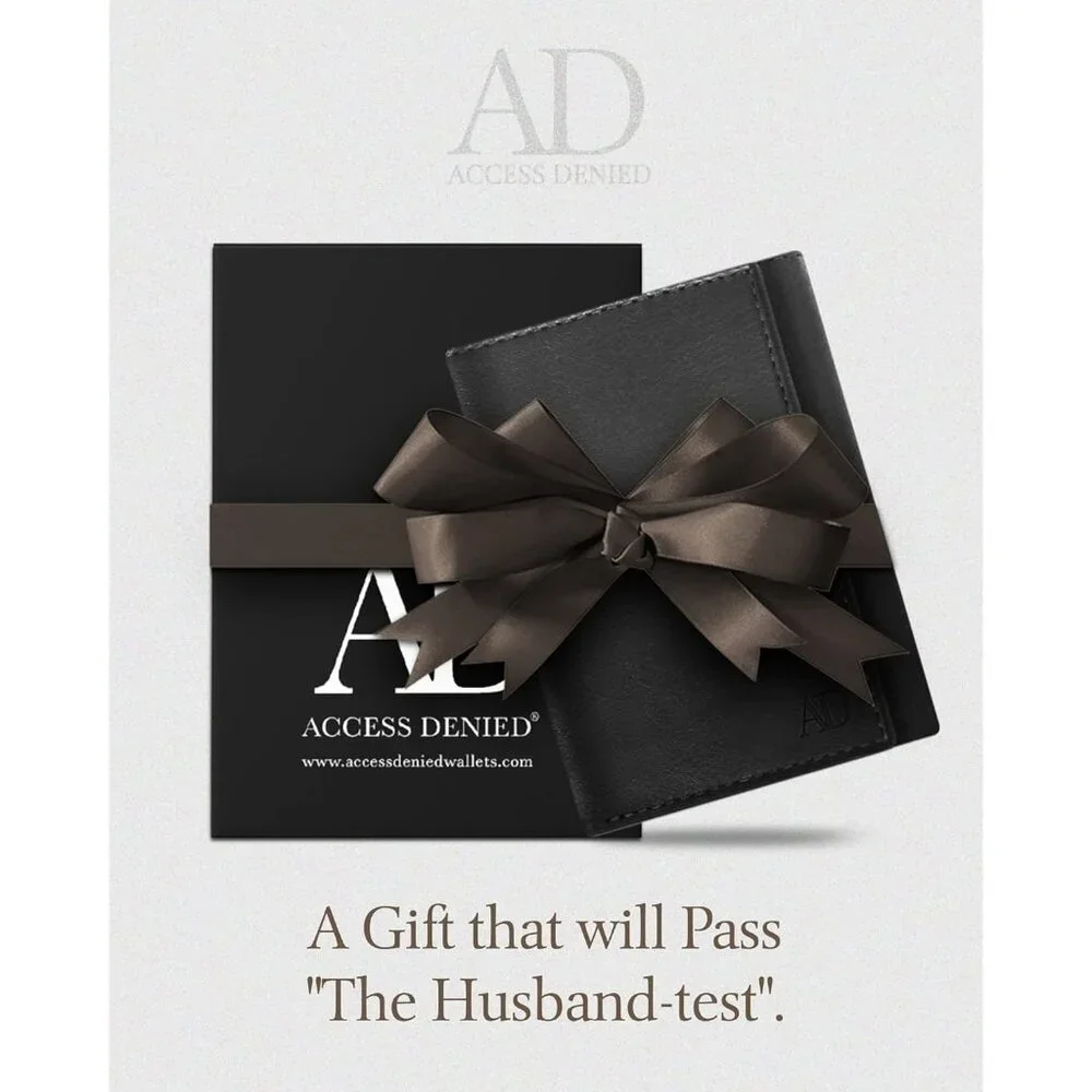 Men - Slim RFID Blocking Wallet for Securing Personal Data - Front Pocket